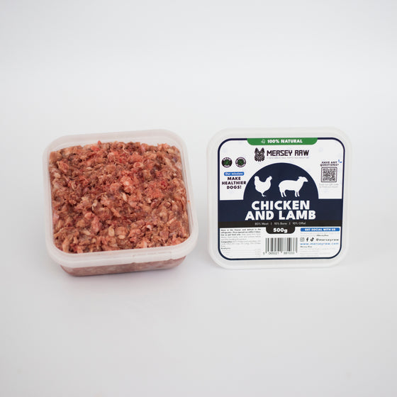 Chicken and Lamb - Complete Raw Dog Food Mince 1KG