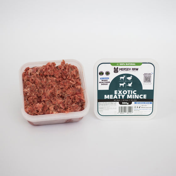 Exotic Meaty Mince - Complete Raw Dog Food