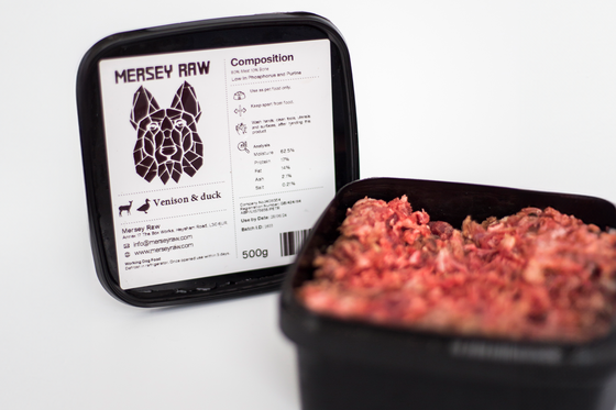 Venison & Duck - Raw Dog Food Mince 1KG