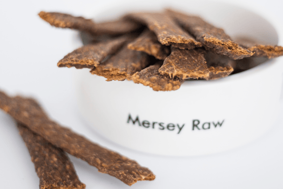 Mersey Raw Dried Treats 150g Beef Strips